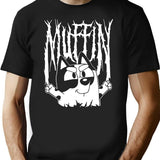 Muffin Death Metal Premium Heavyweight Cotton T-Shirt - Black
