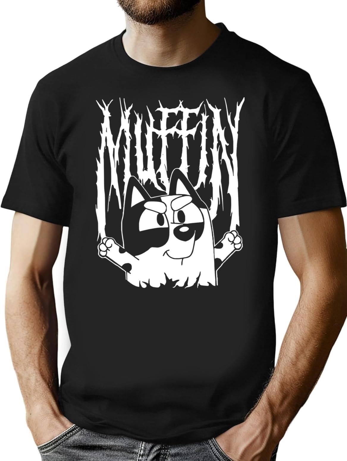 Muffin Death Metal Premium Heavyweight Cotton T-Shirt - Black