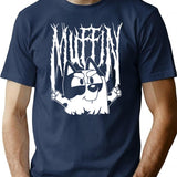 Muffin Death Metal Premium Heavyweight Cotton T-Shirt - Navy