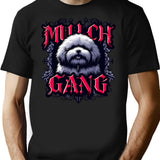 Mulch Gang Vintage Goth Funny Dog Meme T-Shirt for Men & Women, T-Shirts Graphic Tee - Black