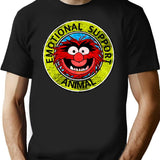 Muppet Emotional Support Animal Premium Heavyweight Cotton T-Shirt - Black
