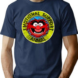 Muppet Emotional Support Animal Premium Heavyweight Cotton T-Shirt - Navy