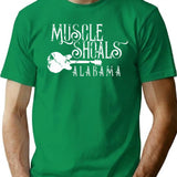 Muscle Shoals Alabama Music Guitar Pick T-Shirt for Men & Women, T-Shirts Graphic Tee - Green