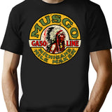 Musgo Gasoline T-Shirt for Men & Women, T-Shirts Graphic Tee - Black