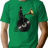 Music Man T-Shirt for Men & Women, T-Shirts Graphic Tee - Green
