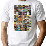 Music Of The 1960S - 60'S Album Cover Art T-Shirt for Men & Women, T-Shirts Graphic Tee - White