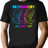 Music Vintage Boys Who Cry T-Shirt for Men & Women, T-Shirts Graphic Tee - Black