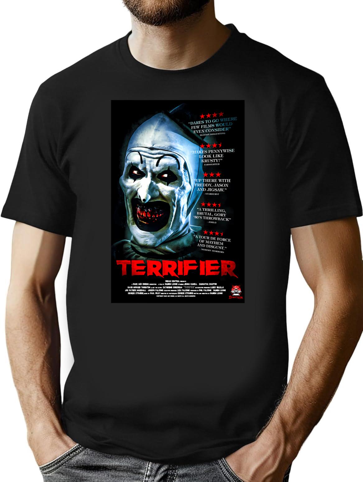 Music Vintage Retro Terrifier 2017 Movie Poster Love You Fans T-Shirt for Men & Women, T-Shirts Graphic Tee - Black