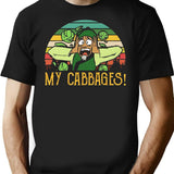My Cabbages Vintage T-Shirt for Men & Women, T-Shirts Graphic Tee - Black