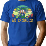 My Cabbages Vintage T-Shirt for Men & Women, T-Shirts Graphic Tee - Blue