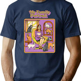 My Family Portrait T-Shirt for Men & Women, T-Shirts Graphic Tee - Navy