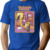 My Family Portrait T-Shirt for Men & Women, T-Shirts Graphic Tee - Blue