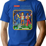 My First Zombie Apocalypse T-Shirt for Men & Women, T-Shirts Graphic Tee - Blue