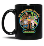 My Imaginary Friends Black Coffee Mug, Gift Coffee Mug