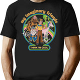 My Imaginary Friends Premium Heavyweight Cotton T-Shirt - Black