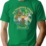 My Imaginary Friends Premium Heavyweight Cotton T-Shirt - Green