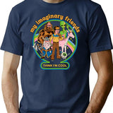 My Imaginary Friends T-Shirt for Men & Women, T-Shirts Graphic Tee - Navy