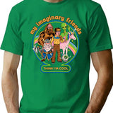 My Imaginary Friends T-Shirt for Men & Women, T-Shirts Graphic Tee - Green