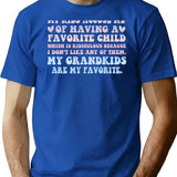 My Kids Accuse Me Of Having A Favorite Child (1) T-Shirt for Men & Women, T-Shirts Graphic Tee - Blue