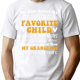 My Kids Accuse Me Of Having A Favorite Child T-Shirt for Men & Women, T-Shirts Graphic Tee - White