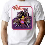 My New Family T-Shirt for Men & Women, T-Shirts Graphic Tee - White