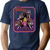 My New Family T-Shirt for Men & Women, T-Shirts Graphic Tee - Navy