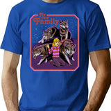 My New Family T-Shirt for Men & Women, T-Shirts Graphic Tee - Blue