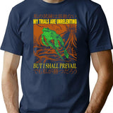 My Trials Are Unrelenting Frog T-Shirt for Men & Women, T-Shirts Graphic Tee - Navy