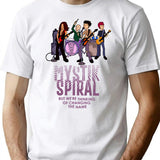Mystik Spiral T-Shirt for Men & Women, T-Shirts Graphic Tee - White