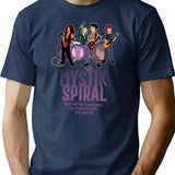 Mystik Spiral T-Shirt for Men & Women, T-Shirts Graphic Tee - Navy