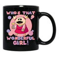 Nanalan Christmas Who'S That Wonderful Girl Black Coffee Mug, Gift Coffee Mug - Black