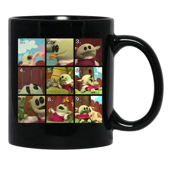 Nanalan Cute Black Coffee Mug, Gift Coffee Mug - Black