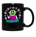 Nanalan Flower Ring Black Coffee Mug, Gift Coffee Mug - Black