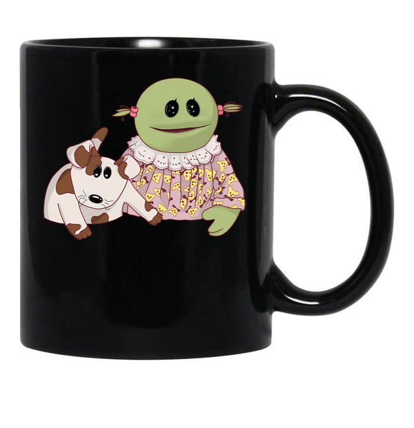 Nanalan Mona And Russer Bedtime Black Coffee Mug, Gift Coffee Mug - Black