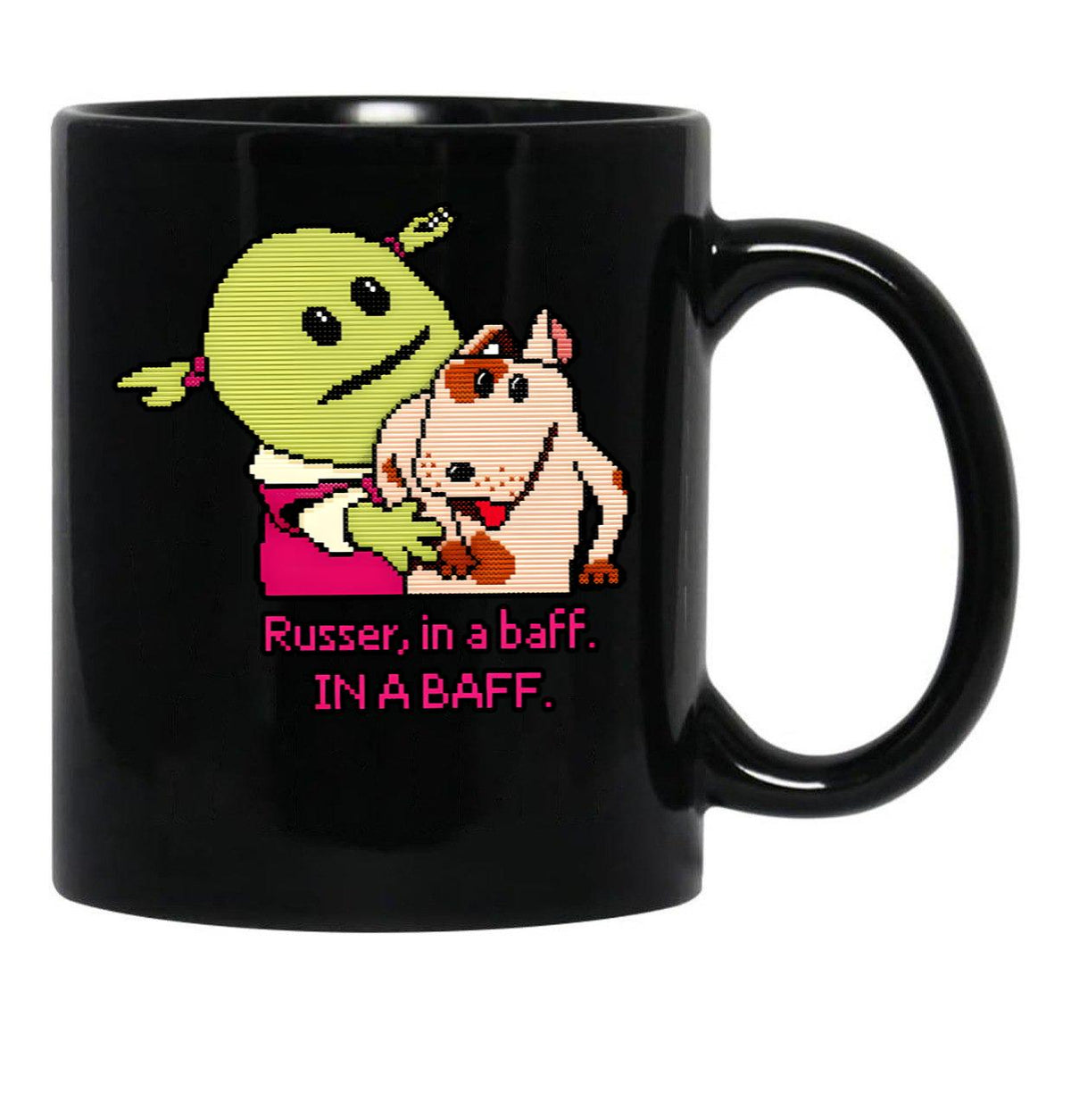 Nanalan Mona And Russer Black Coffee Mug, Gift Coffee Mug - Black