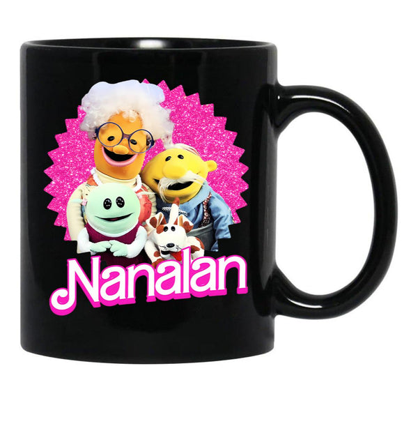 Nanalan Mona Family Black Coffee Mug, Gift Coffee Mug - Black