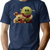 Nanalan Mona and Russer Premium Heavyweight Cotton T-Shirt - Navy