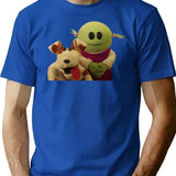 Nanalan Mona and Russer Premium Heavyweight Cotton T-Shirt - Blue