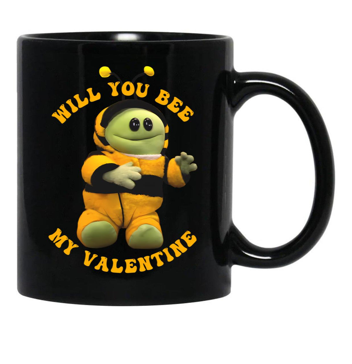 Nanalan Valentine Black Coffee Mug, Gift Coffee Mug - Black