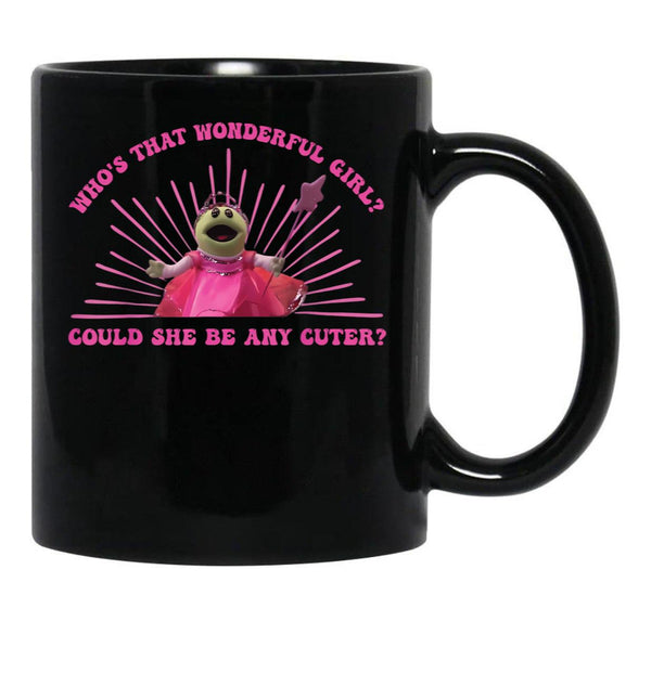 Nanalan Who'S That Wonderful Girl Could She Be Any Cuter Black Coffee Mug, Gift Coffee Mug - Black