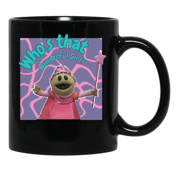 Nanalan Who'S That Wonderful Girl Peepo Black Coffee Mug, Gift Coffee Mug - Black
