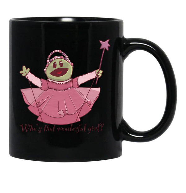Nanalan Whos That Wonderful Girl Black Coffee Mug, Gift Coffee Mug - Black