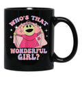 Nanalan Wonderful Girl - Who'S That Wonderful Girl Black Coffee Mug, Gift Coffee Mug - Black