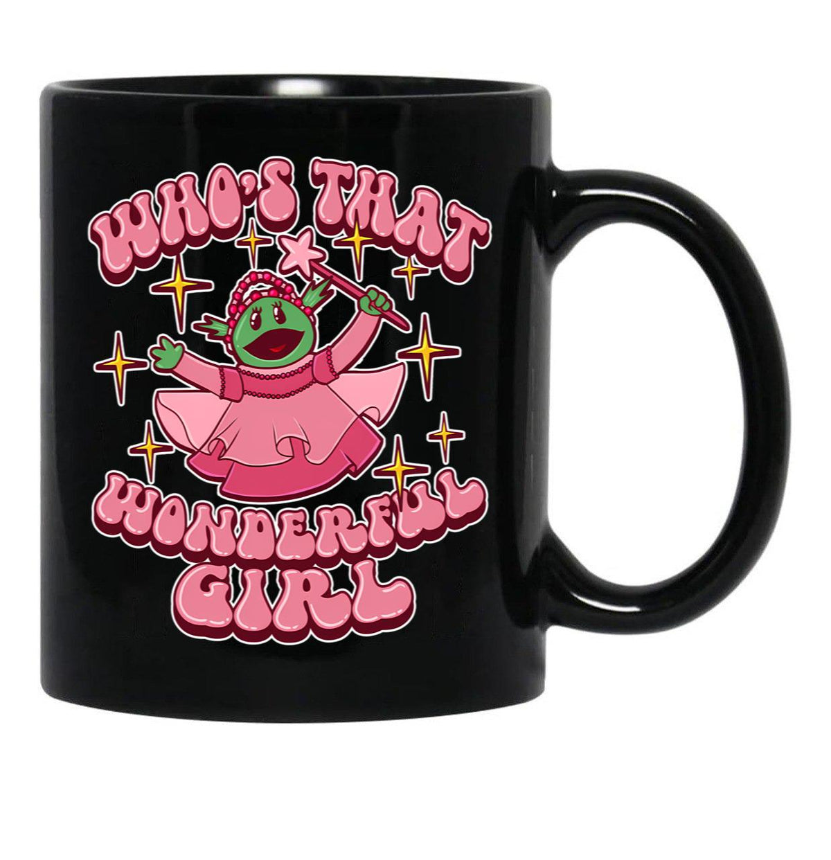 Nanalan Wonderful Girl (1) Black Coffee Mug, Gift Coffee Mug - Black