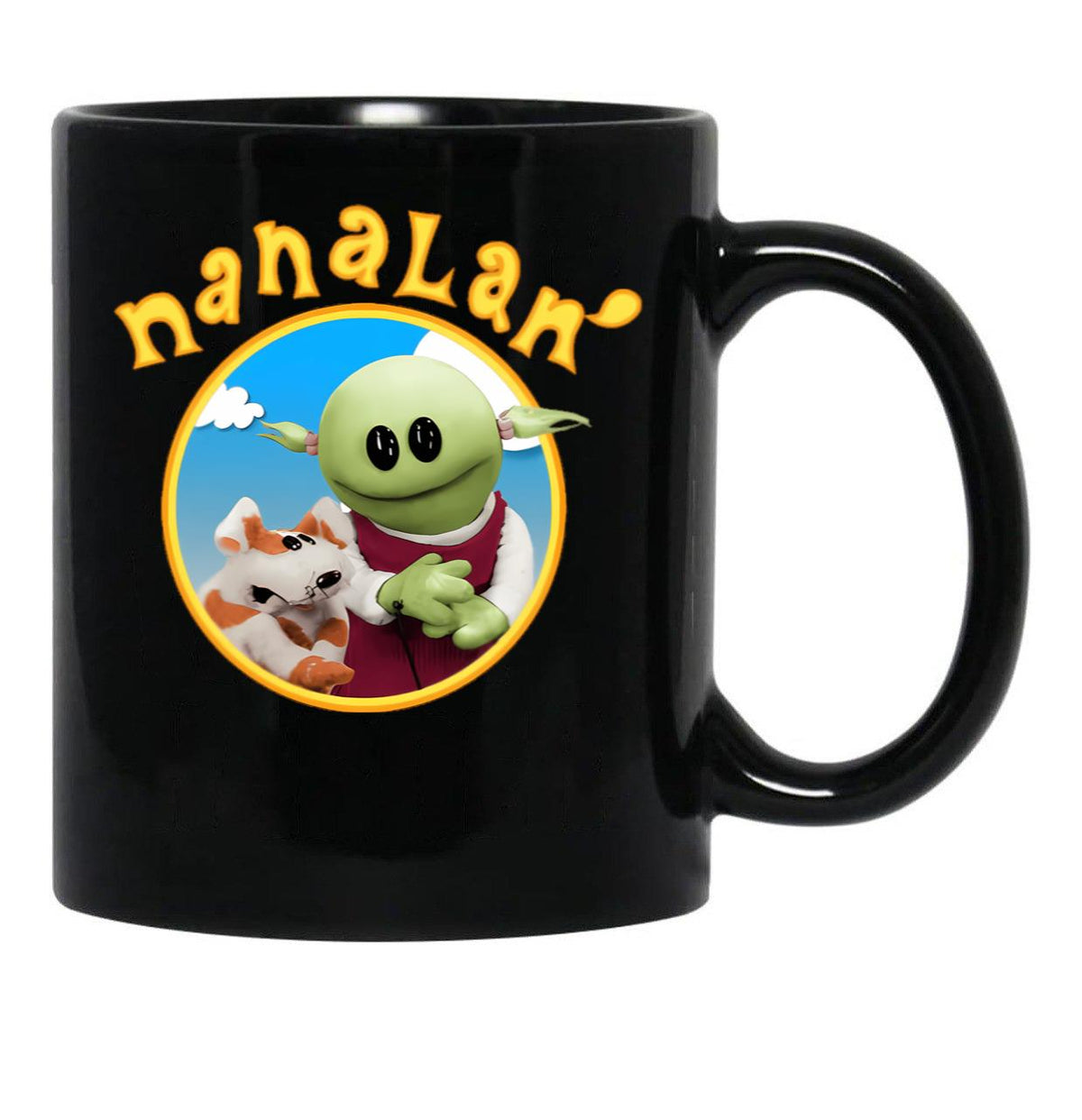Nanalan Black Coffee Mug, Gift Coffee Mug - Black
