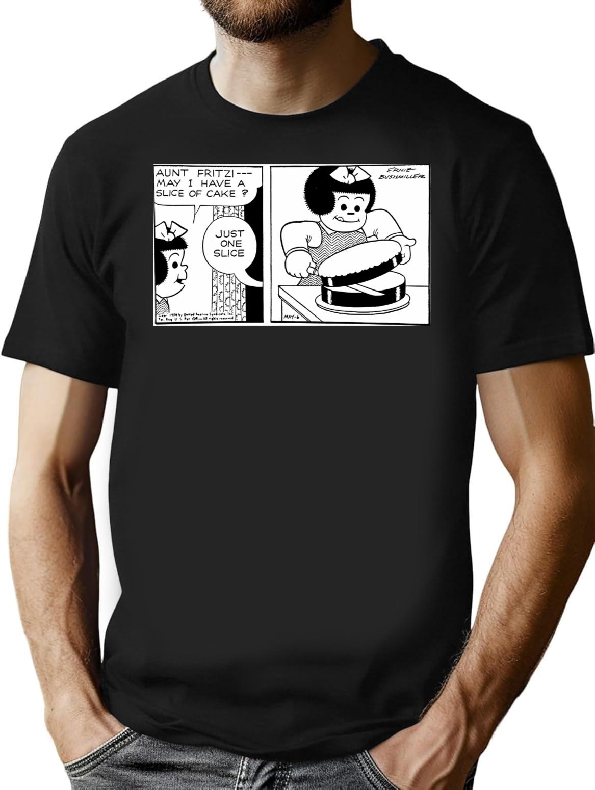 Nancy Eats Cake T-Shirt for Men & Women, T-Shirts Graphic Tee - Black