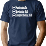 Napoleon Dynamite Skills Premium Heavyweight Cotton T-Shirt - Navy