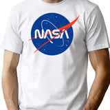 Nasa Logo T-Shirt for Men & Women, T-Shirts Graphic Tee - White