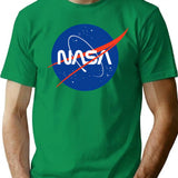 Nasa Logo T-Shirt for Men & Women, T-Shirts Graphic Tee - Green