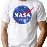 Nasa T-Shirt for Men & Women, T-Shirts Graphic Tee - White